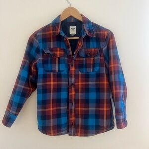 Old Navy Boys Lined Flannel Thick Size 10-12 Cotton Fall Back To School